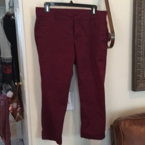 Kut from the Kloth Burgundy Dress Pants Size 10.